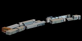 豪華現(xiàn)代風(fēng)格城市公共建筑3D立體模型