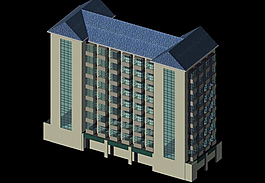 典雅風(fēng)格公共建筑辦公樓3D模型素材