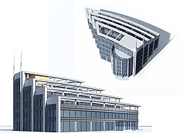 公共建筑3D立体模型