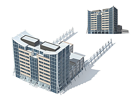 公共建筑辦公樓設(shè)計(jì)3D模型
