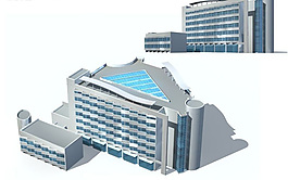 公共建筑设计商业办公楼3D模型