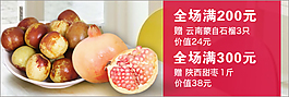 水果甜棗冬棗石榴banner