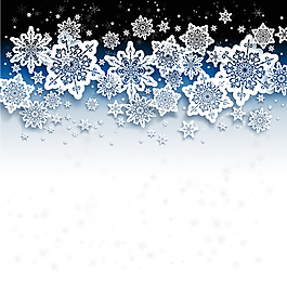 冬天雪花背景矢量圖免費