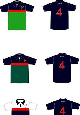 深藍polo