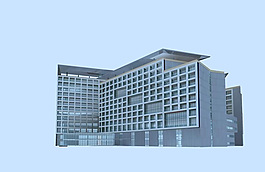 都市時尚小公建建筑3D模型