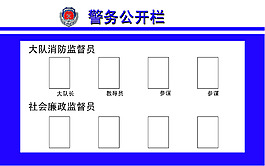警務公開欄