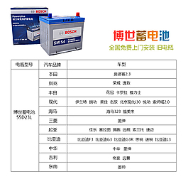 博世蓄電池分類