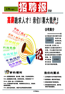 創(chuàng)意招聘海報(bào)