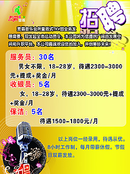 KTV招聘信息