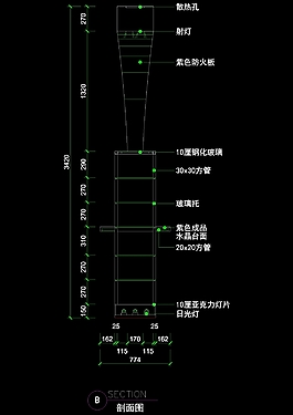 機械剖面圖