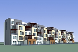 小區(qū)建筑模型