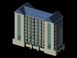 公共建筑辦公樓3D模型素材