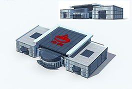 弗森商業(yè)辦公樓建筑設(shè)計3D模型