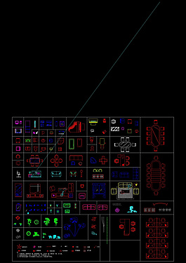 常用的辦公家具圖塊