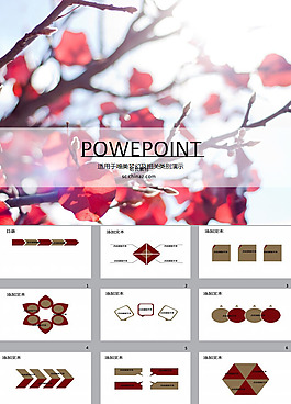 火紅秋日ppt