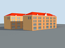 住宅樓建筑3D模型圖