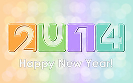 2014藝術(shù)字矢量素材