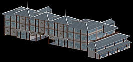 明清建筑模型