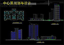 別墅立面總圖cad圖紙