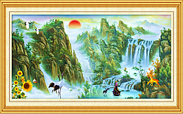 山水画素材