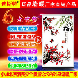 迪斯特碳晶墻暖取暖器