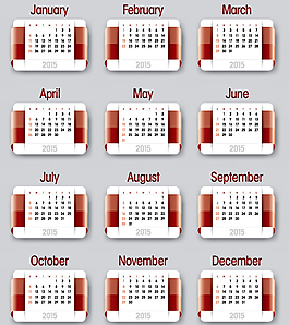 2015日歷