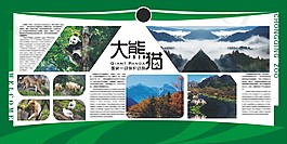 大熊貓展板