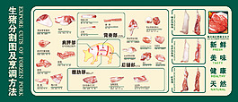 豬肉分割圖