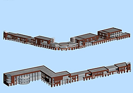 z字商業(yè)中心建筑群3D模型設(shè)計(jì)