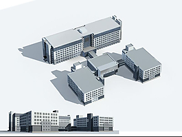 公共建筑3D立体模型