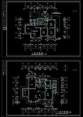 住宅戶(hù)型建筑cad平面