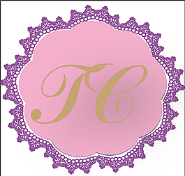 粉紫色婚礼LOGO牌矢量元素