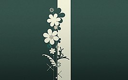 花朵簡約背景