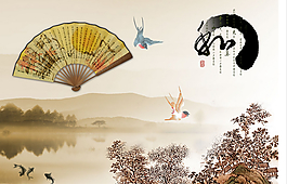 中国风古典文化背景设计