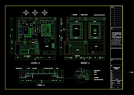 豪华客房cad图纸