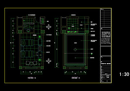 标准客房cad图纸