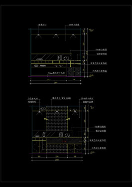 餐厅施工cad设计图