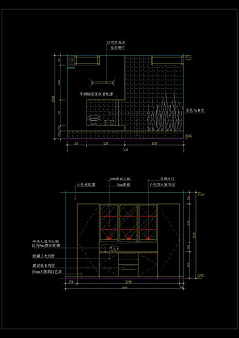 餐廳施工圖cad圖紙