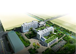 居民小區(qū)與停車場景觀