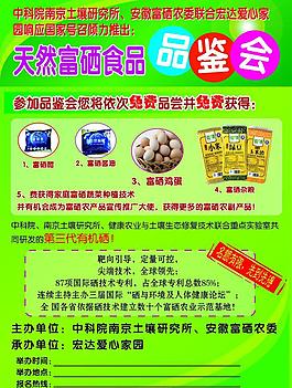 绿色富硒食品宣传单
