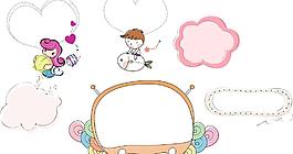 卡通 對話框素材