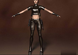 高精3d女性游戲人物模型