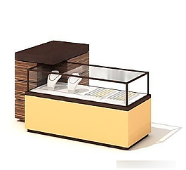珠寶展示柜三維模型