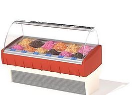 超市熟食展示柜三維模型
