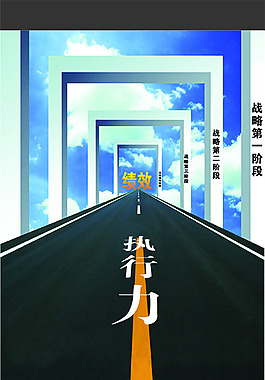績效執(zhí)行力海報(bào)
