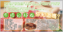 牛肉的好處吊牌