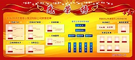 光榮榜展板榮譽黨機構圖