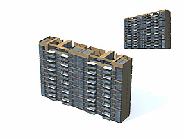 住宅樓建筑模型