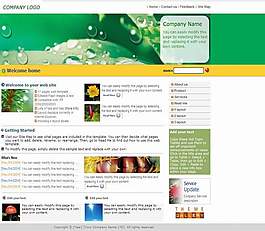 歐美植物網站模板