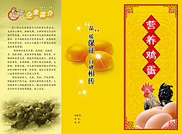 雞蛋廣告宣傳單設(shè)計